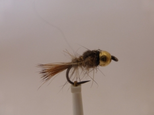 Size 16 Tungsten Hare,s Ear Gold Barbless